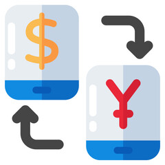 Trendy design icon of currency exchange 