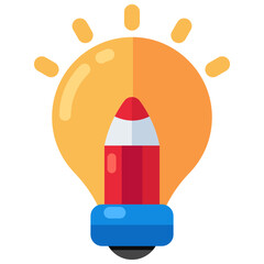 An icon design of creative writing 