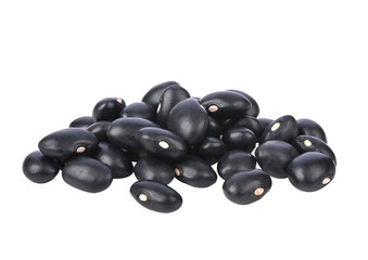 Heap of Black beans on transparent png
