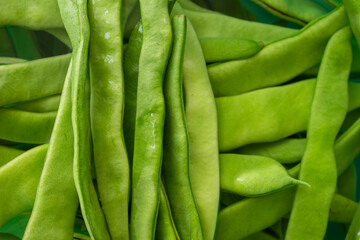 Close-up photo of green beans