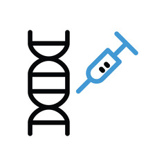 Genetic Modification icon vector stock illustration