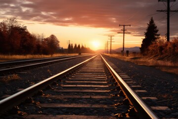 Fototapeta premium The Anticipation Of Journey Ahead Ultrarealistic