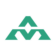 logo A M icon vector