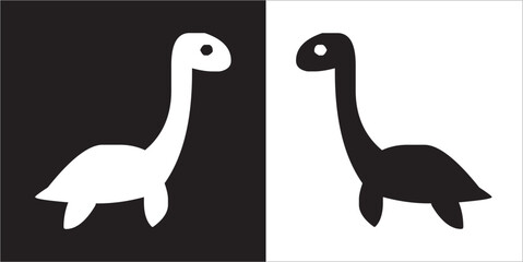 Illustration vector graphics of dinosaur icon