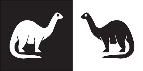 Illustration vector graphics of dinosaur icon