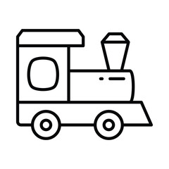 Get this beautiful icon of toy train engine in modern style, train toy vector © CreativeStudio