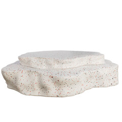 3d Rendering Stone Podium Minimal, Rock Pedestal Transparent Showcase Png