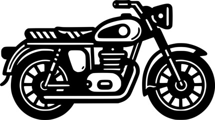 Obraz premium Motorcycle line icon. linear style sign for mobile concept and web sign, symbol, vector, art