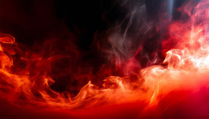 Fototapeta na wymiar Red and Black Smoke and Flames Background