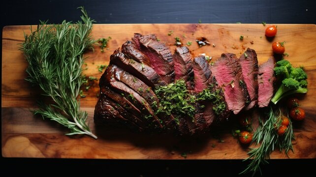 Tri-tip Steak: Versatile Beef Cut from Bottom Sirloin, Grilled Over Red Oak