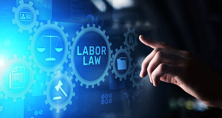 Labor Law Lawyer Legal Business Consulting concept.