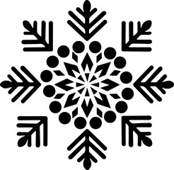 Snowflake icon on a white background