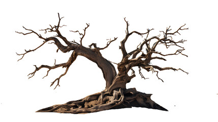 Dead tree on transparent background PNG
