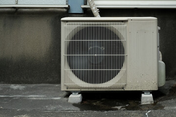 Air conditioner outdoor unit placed outdoors
