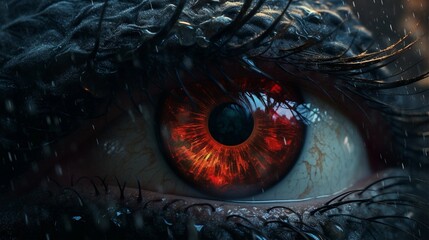 Beholder's Gaze Close-Up of a Majestic Monster's Eye