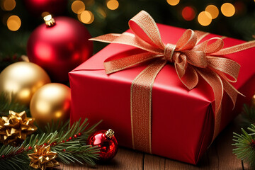 christmas tree with gift boxes, xmas celebration with presents