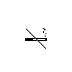 No Smoking icon  isolated on white background 