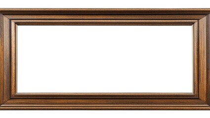 wooden frame isolated on white