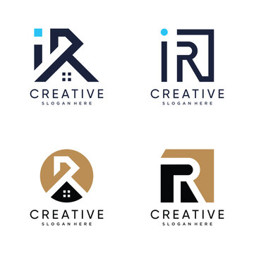 Letter R logo vector design with modern and simple style