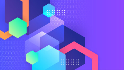 Fototapeta premium Colorful colourful vector gradient abstract background with shapes elements. Vector abstract graphic design banner pattern background template