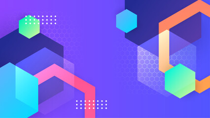 Colorful colourful vector minimalist simple abstract shapes background. Vector abstract graphic design banner pattern background template