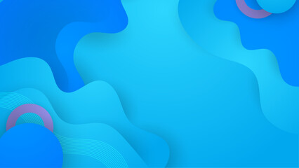 Blue and purple violet vector gradient abstract background with shapes elements