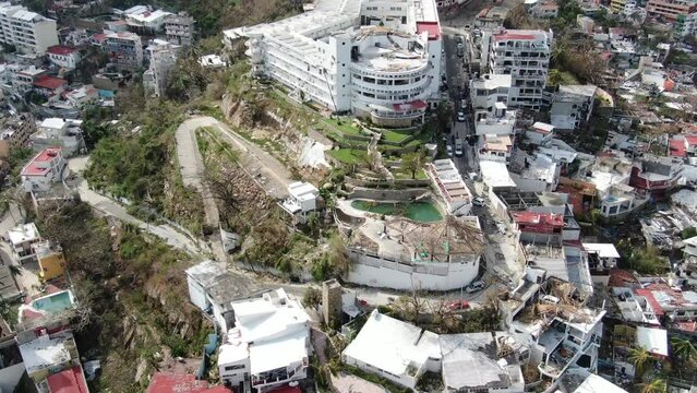 Vista de Acapulco, Guerrero, M&eacute;xico, Hurac&aacute;n Otis, Acapulco huracan otis.
