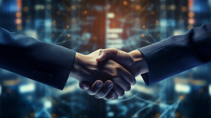 Natural anatomy, high detailed handshake of business partners, success of investment, african and american shaking hands, Working concept, Business strategy, financial Technology connection - obrazy, fototapety, plakaty