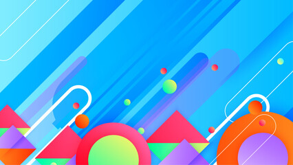 Colorful colourful vector abstract shapes background. Vector abstract background texture design for bright poster and banner