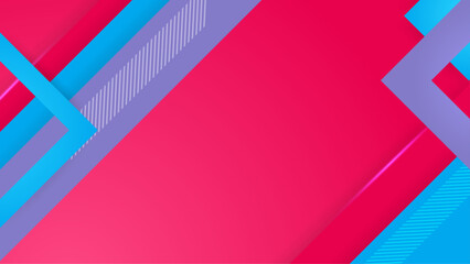 Pink and blue vector abstract shape modern background