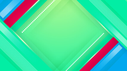 Pink blue and green vector abstract shapes background