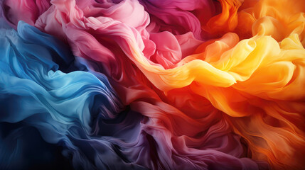 Volumetric abstract background, imitation of colored smoke.