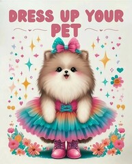 Dress up your pet design. Ai generated 