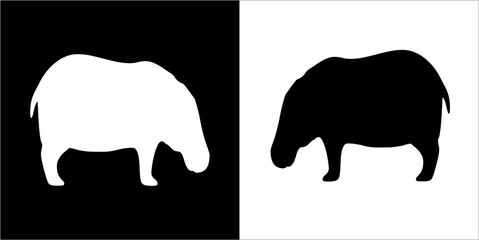 Illustration vector graphics of pig icon