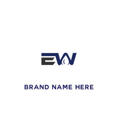 EW logo. E W design. White EW letter. EW, E W letter logo design. Initial letter EW linked circle uppercase monogram logo. E W letter logo vector design. 