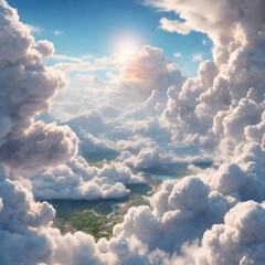 clouds in the sky, landscape