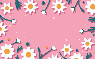 Abstract background poster floral. Good for fashion fabrics, postcards, email header, wallpaper, banner, events, covers, advertising, and more. Valentine's day, women's day, mother's day background.