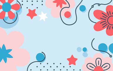 Abstract background poster floral. Good for fashion fabrics, postcards, email header, wallpaper, banner, events, covers, advertising, and more. Valentine's day, women's day, mother's day background.