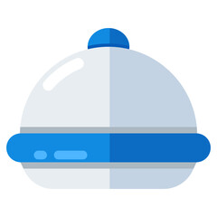Trendy design icon of food platter, cloche vector 