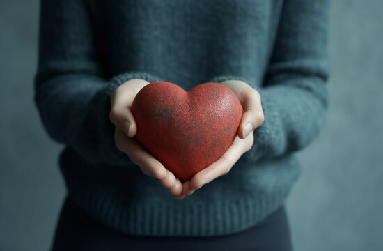 hands holding heart - pure love 