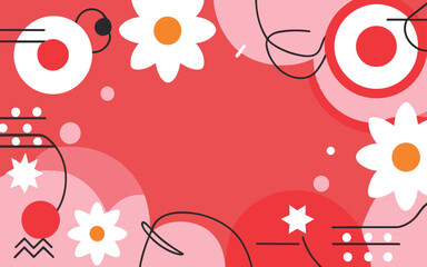 Abstract background poster floral. Good for fashion fabrics, postcards, email header, wallpaper, banner, events, covers, advertising, and more. Valentine's day, women's day, mother's day background.
