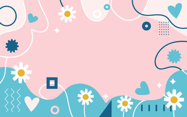 Abstract background poster floral. Good for fashion fabrics, postcards, email header, wallpaper, banner, events, covers, advertising, and more. Valentine's day, women's day, mother's day background.