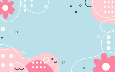 Abstract background poster floral. Good for fashion fabrics, postcards, email header, wallpaper, banner, events, covers, advertising, and more. Valentine's day, women's day, mother's day background.