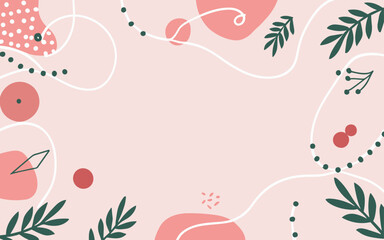 Abstract background poster floral. Good for fashion fabrics, postcards, email header, wallpaper, banner, events, covers, advertising, and more. Valentine's day, women's day, mother's day background.