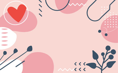 Abstract background poster floral. Good for fashion fabrics, postcards, email header, wallpaper, banner, events, covers, advertising, and more. Valentine's day, women's day, mother's day background.