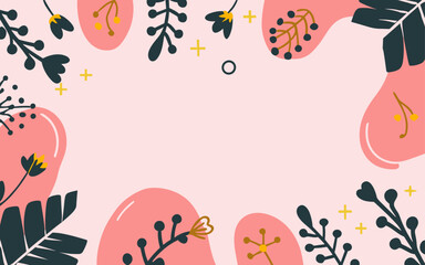 Abstract background poster floral. Good for fashion fabrics, postcards, email header, wallpaper, banner, events, covers, advertising, and more. Valentine's day, women's day, mother's day background.