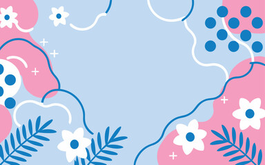 Abstract background poster floral. Good for fashion fabrics, postcards, email header, wallpaper, banner, events, covers, advertising, and more. Valentine's day, women's day, mother's day background.