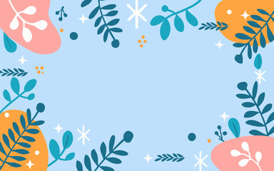 Abstract background poster floral. Good for fashion fabrics, postcards, email header, wallpaper, banner, events, covers, advertising, and more. Valentine's day, women's day, mother's day background.