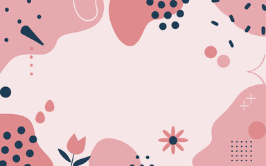 Abstract background poster floral. Good for fashion fabrics, postcards, email header, wallpaper, banner, events, covers, advertising, and more. Valentine's day, women's day, mother's day background.