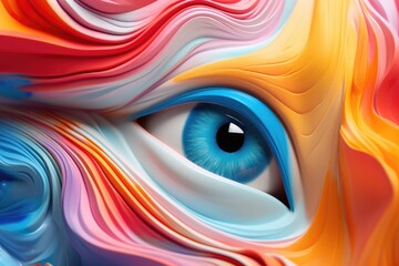 Color palette in style of abstract painting, wallpaper color palette.  Generative Ai.